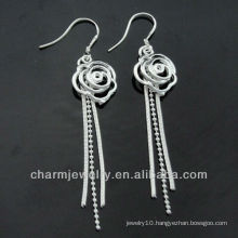 Wholesale Mixed Styles Fashion 925 Silver Cute Ladies Dangle Earrings ESA-009